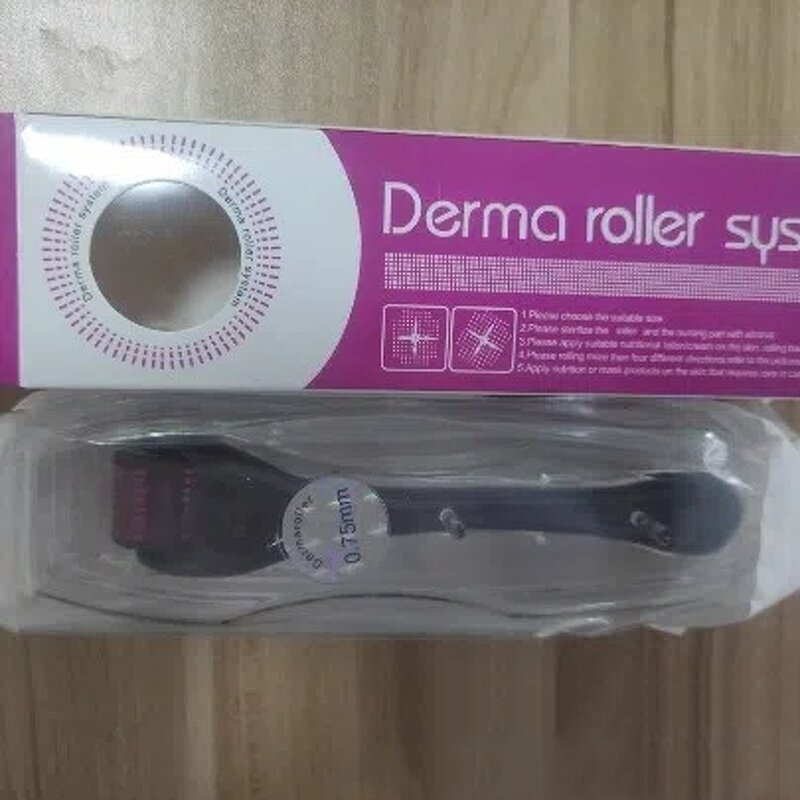 Derma Roller - 540 Needle 0.2mm~3.0mm Microneedling Skin Care Black Handle