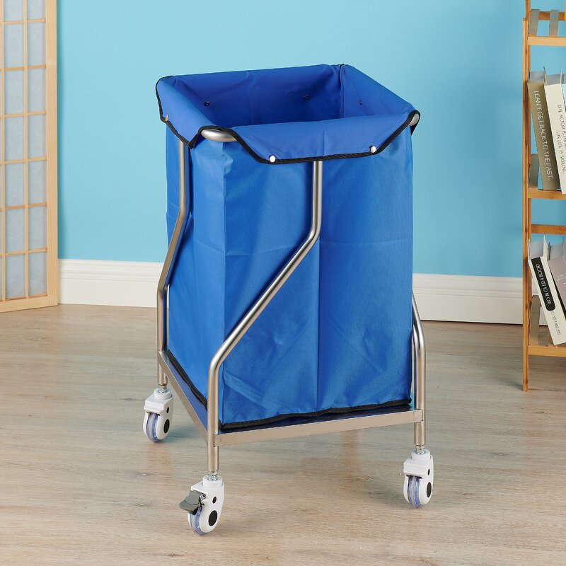 Medical Waste Cart - 201 304 Stainless Steel Hospital Contaminant Garbage Linen Cart