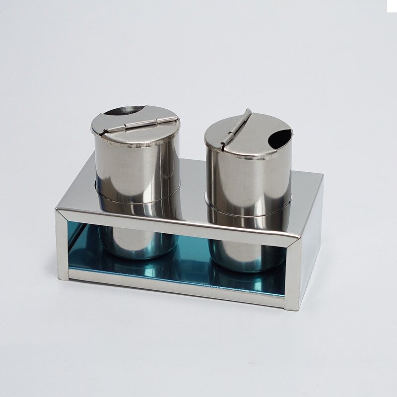 Stainless Steel Sterilizer Cup - Iodophor Bottle Holder Alcohol Glass Container