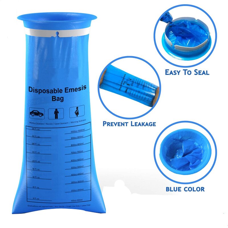 Disposable Vomit Bag - Custom Multi-Purpose Plastic for Sickness Treatment
