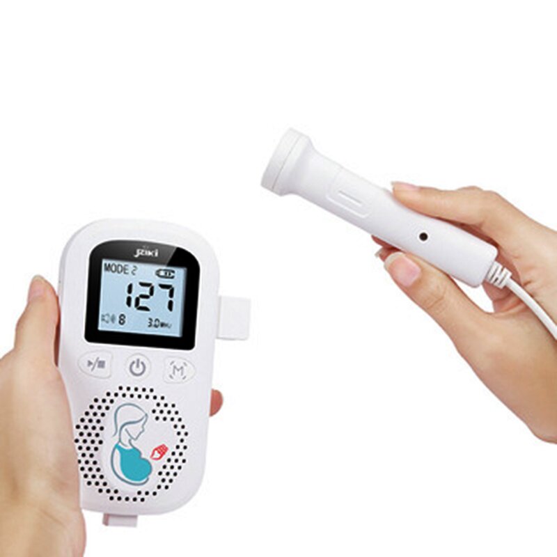 Pocket Fetal Doppler - Prenatal LCD Screen Home Use Baby Heart Rate Monitor CE