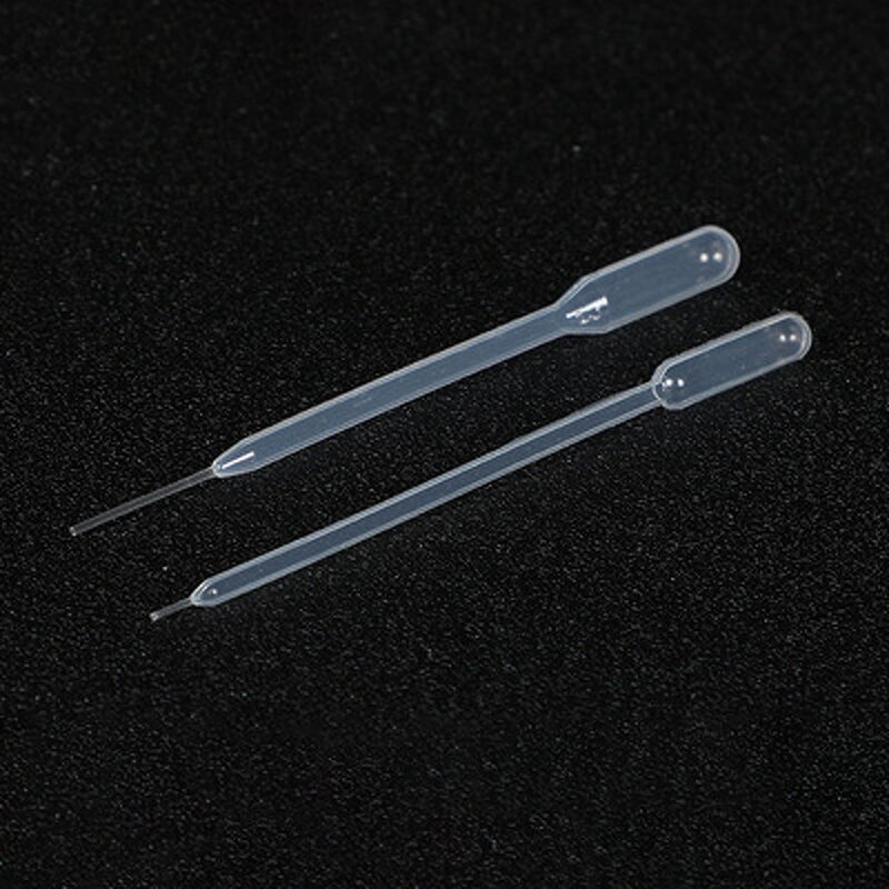 Pasteur Pipette - 10ul Disposable Plastic Medical Laboratory Fine Tip Transfer Dropper