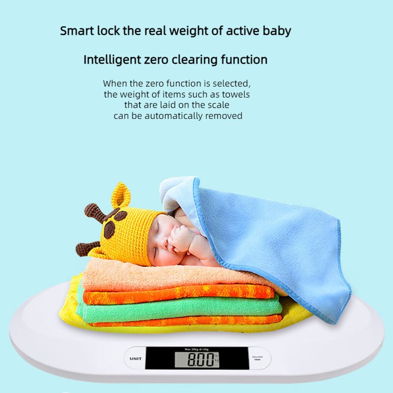 Infant Weighing Scale - Smart Newborn Digital Mechanical Laboratory Balance for Babys Animals