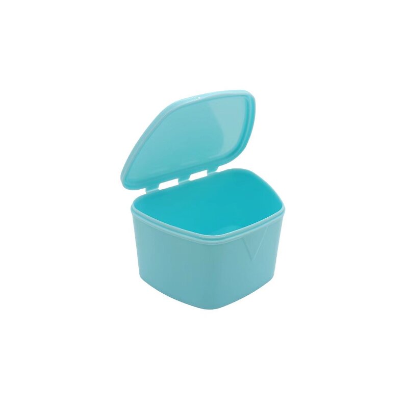 Denture Storage Box - Plastic Colorful Invisible Aligner Orthodontic Braces Retainer Case