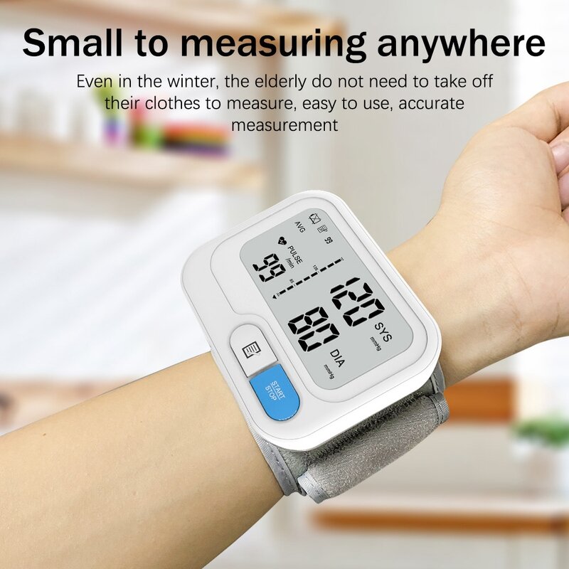 Wrist BP Monitor - Automatic Digital Smart Heart Rate Pulse Meter ROHS Certified