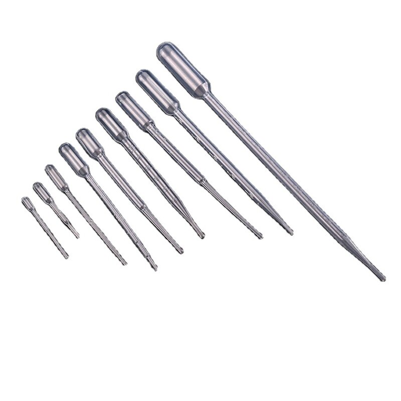 Transfer Pipettes - 100pcs/bag 3ml Laboratory Disposable Plastic Fine Tip Dropper
