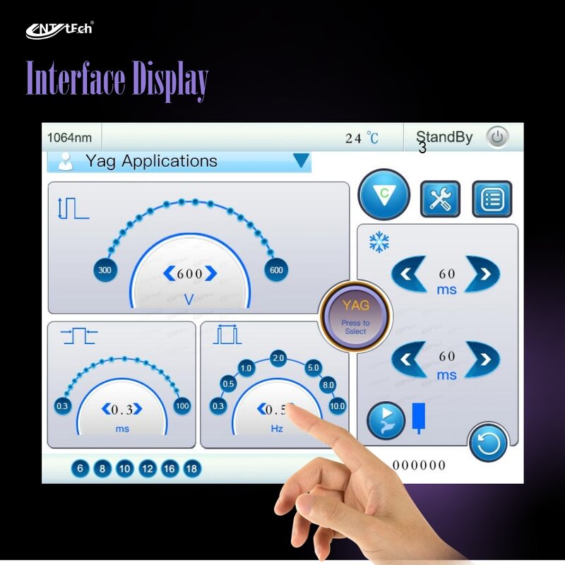 Alexandrite Laser Machine - 755nm Nd Yag Hair Removal Skin Rejuvenation Device