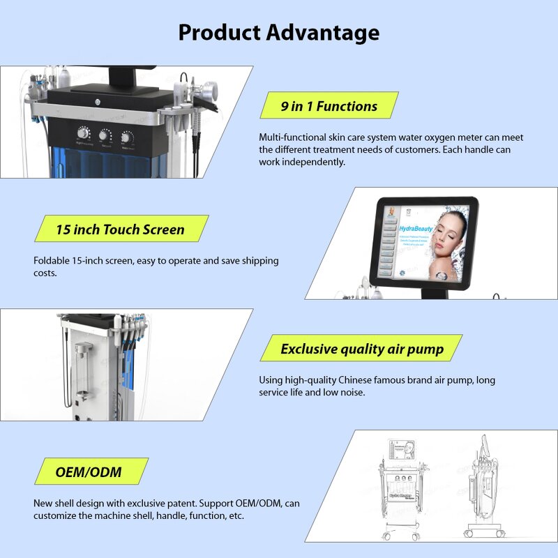 Hydra Facial Machine - UNT 2023 H2o2 Diamond Blackhead Remover Hydrodermabrasion