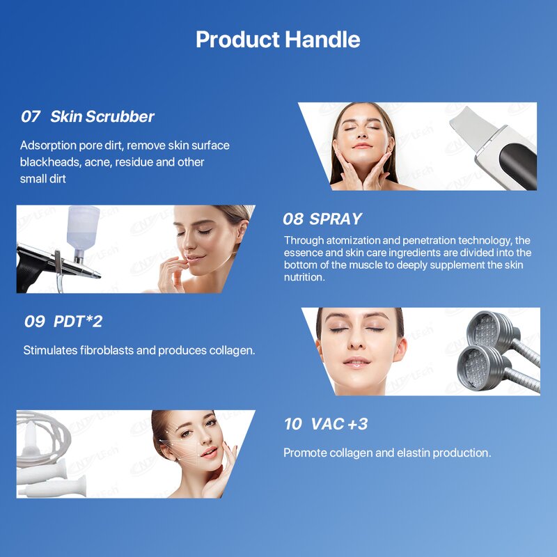 15 In1 Facial Machine - Spa Hydra Care Microdermabrasion Aqua Peel Cleaning