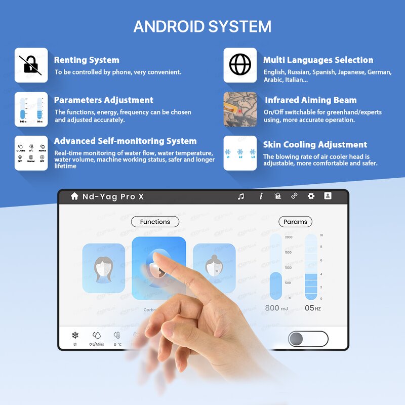 Q Switched Nd Yag Laser - Mini 1064nm Tattoo Removal Machine Factory Price