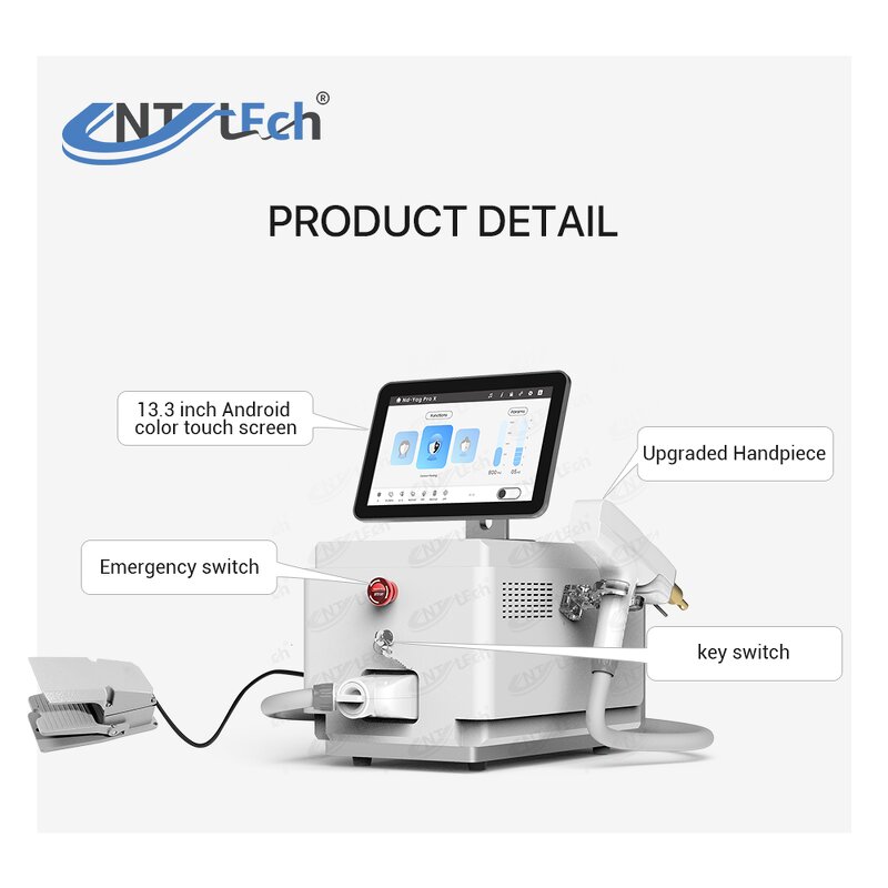 Portable Nd Yag Laser - Carbon Stripping Tattoo Removal Treatment Machine