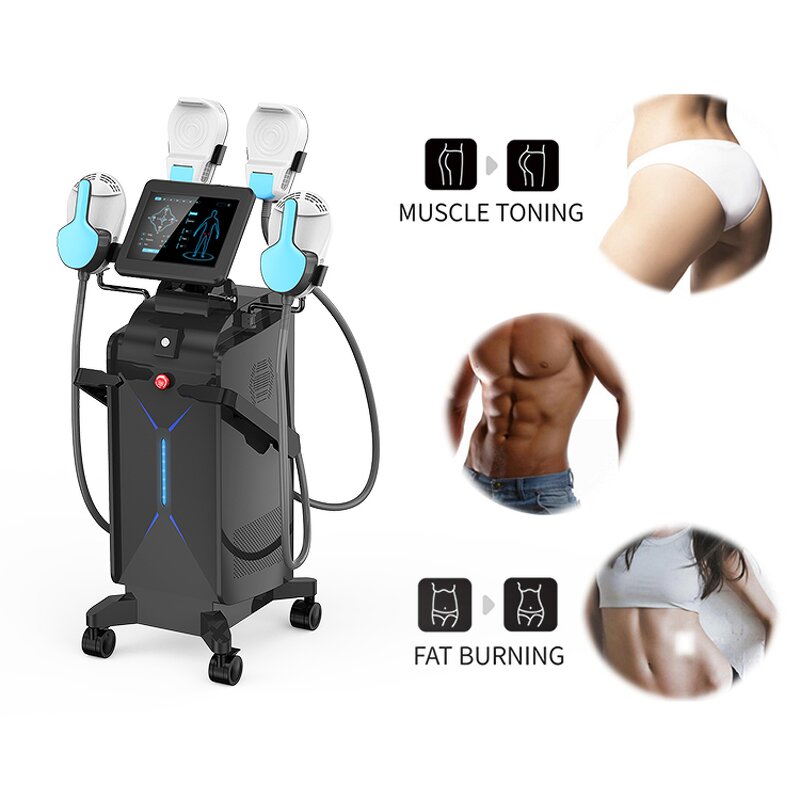 EMS RF Slimming Machine - Factory Direct 4 Handle Muscle Building Beauty Device