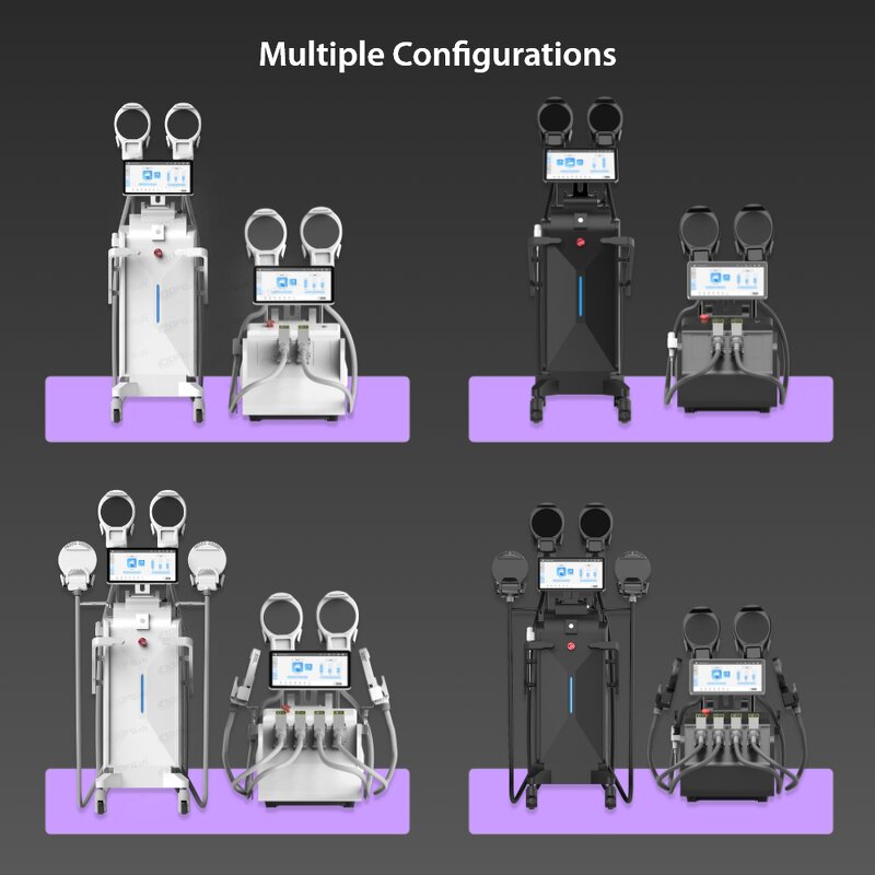 EMS Body Contouring Machine - 4 Handles Tesla Burn Fat Muscle Building Slimming