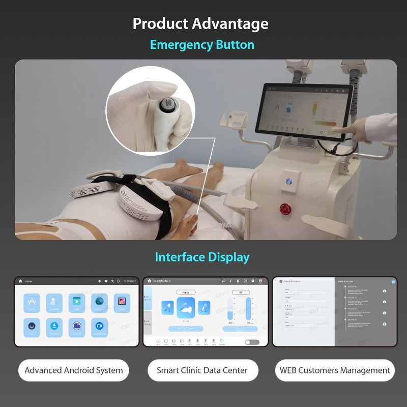 EMS Body Contouring Machine - 4 Handles Tesla Burn Fat Muscle Building Slimming