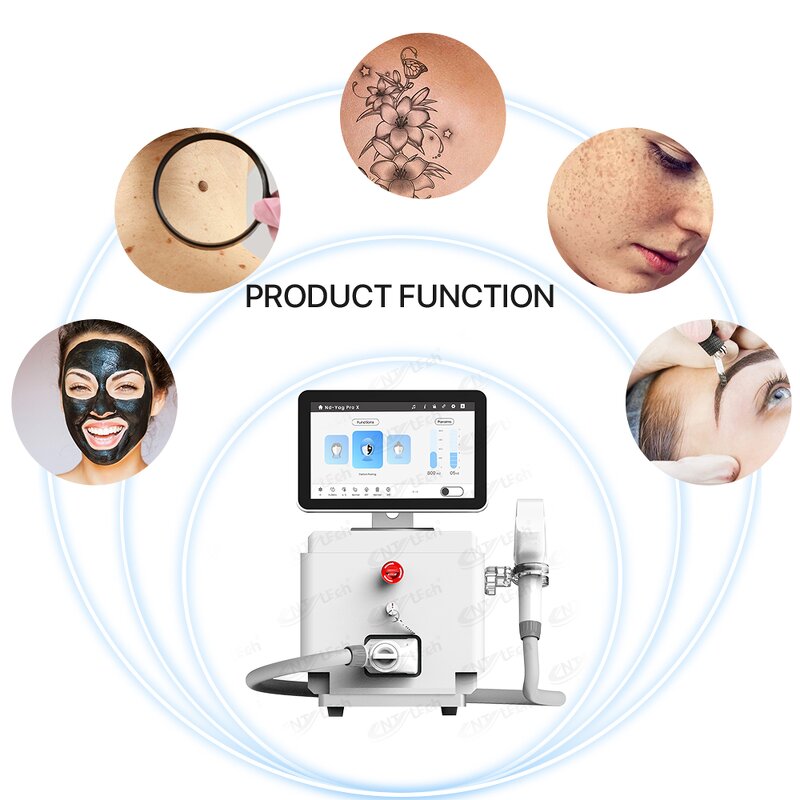 Mini Q Switched Laser - Nd Yag Tattoo Remover Carbon Peeling Beauty Machine