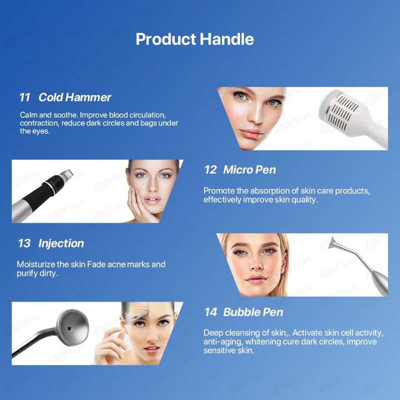 15 In1 Facial Machine - Spa Hydra Care Microdermabrasion Aqua Peel Cleaning
