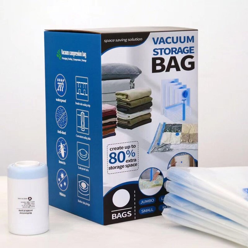Storage Bag Manufacturer - Foldable Vacuum Sealed with Hand Pump for Clothes Quilt