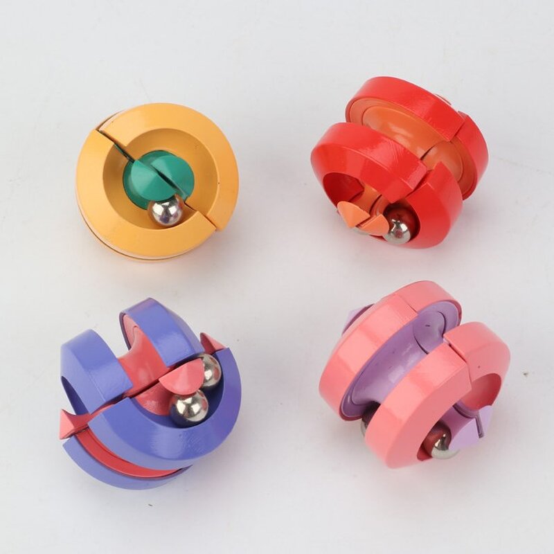 Fidget Toy Manufacturer - Adult Bead Orbit Stress Release Deformation Fingertip Spinner Gyro