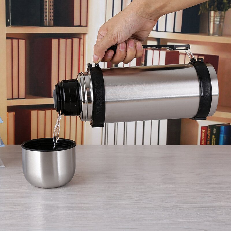 Thermos Bottle Manufacturer - 1.2L Stainless Steel Minimalist Design Vacuum Flask 12-24 Hours