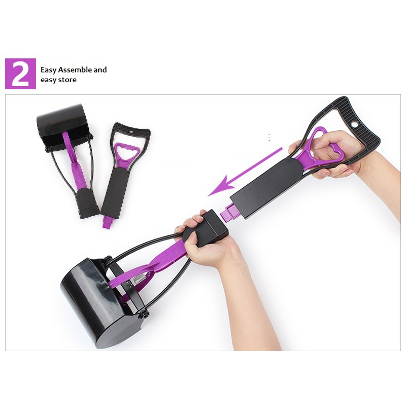 Poop Scooper Manufacturer - Pet Outdoor Long Handle with Poop Bag Dispenser