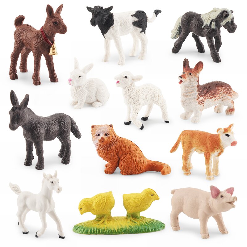 Animal Toy Manufacturer - Kids Educational Simulation Farm Poultry Figures Model PVC for Children