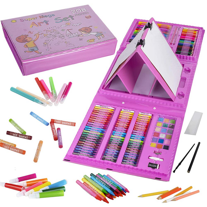 Art Set Manufacturer - Hot Sale 208pcs Deluxe Painting School Supplies Kids Gift Box