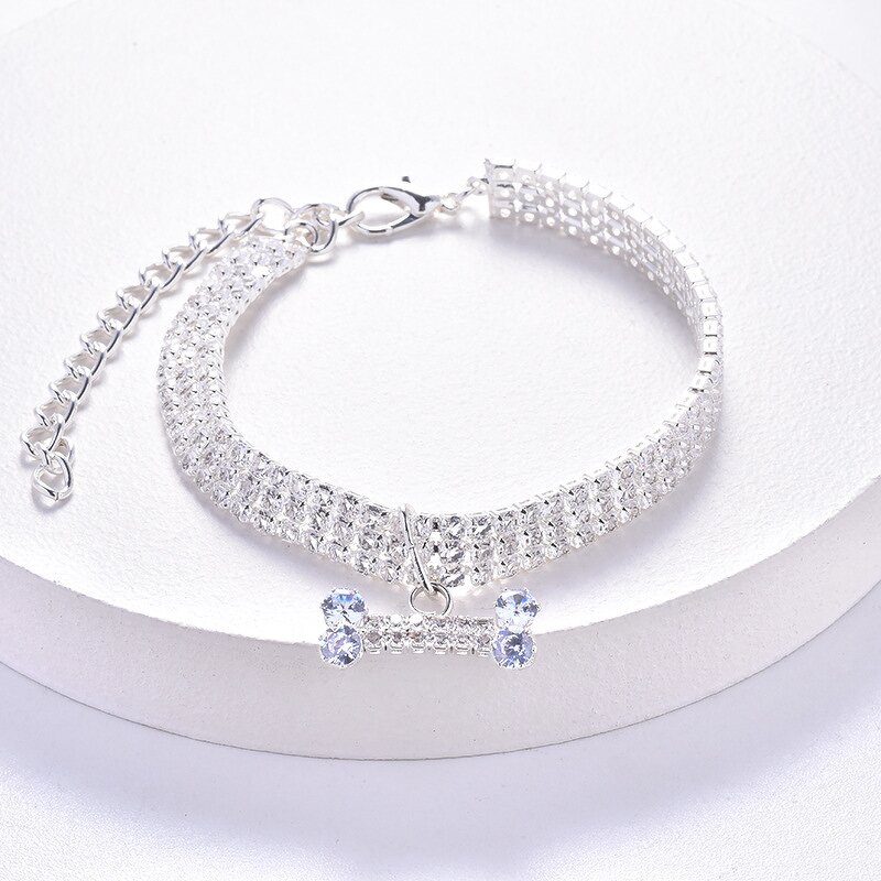 Dog Necklace Manufacturer - Custom High Quality Fashion Luxury Zircon Bone