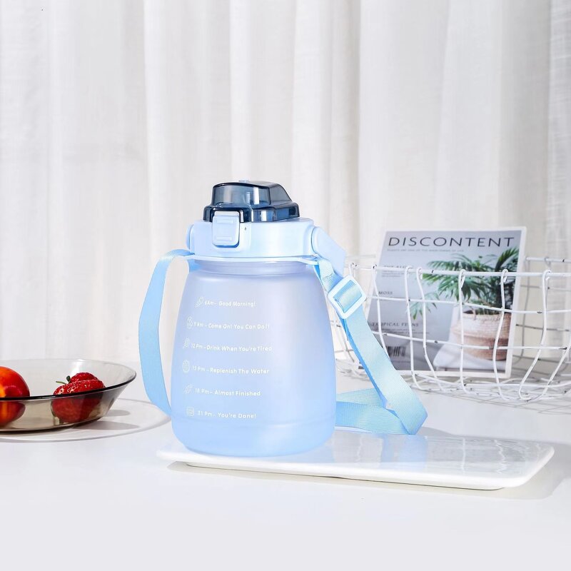 Water Bottle Manufacturer - Wholesale Portable Frosting Kids Sports with Time Marker