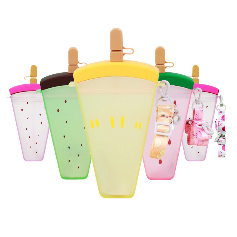 Water Bottle Manufacturer - Hot Sale Kids Outdoor Portable with Straw Creative Popsicle Cup
