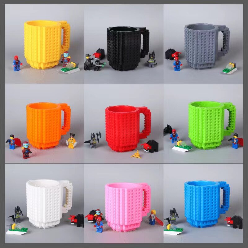 Coffee Mug Manufacturer - Wholesale Funny Building Blocks DIY Build-on Plastic for Kids Gift
