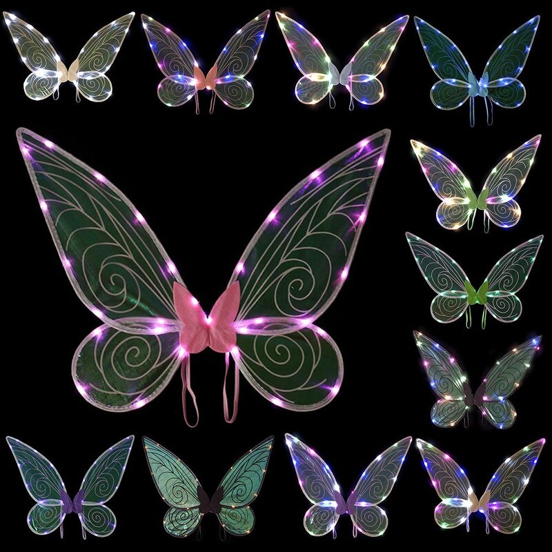 Fairy Wings Manufacturer - New Design Party Props Electric DIY Butterfly Wings Luminous for Children