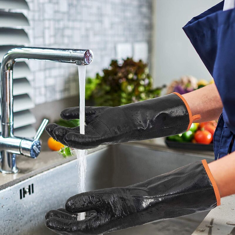 BBQ Gloves Manufacturer - Suppliers Kitchen Oven Extreme Heat Resistant Grill Cooking Gloves