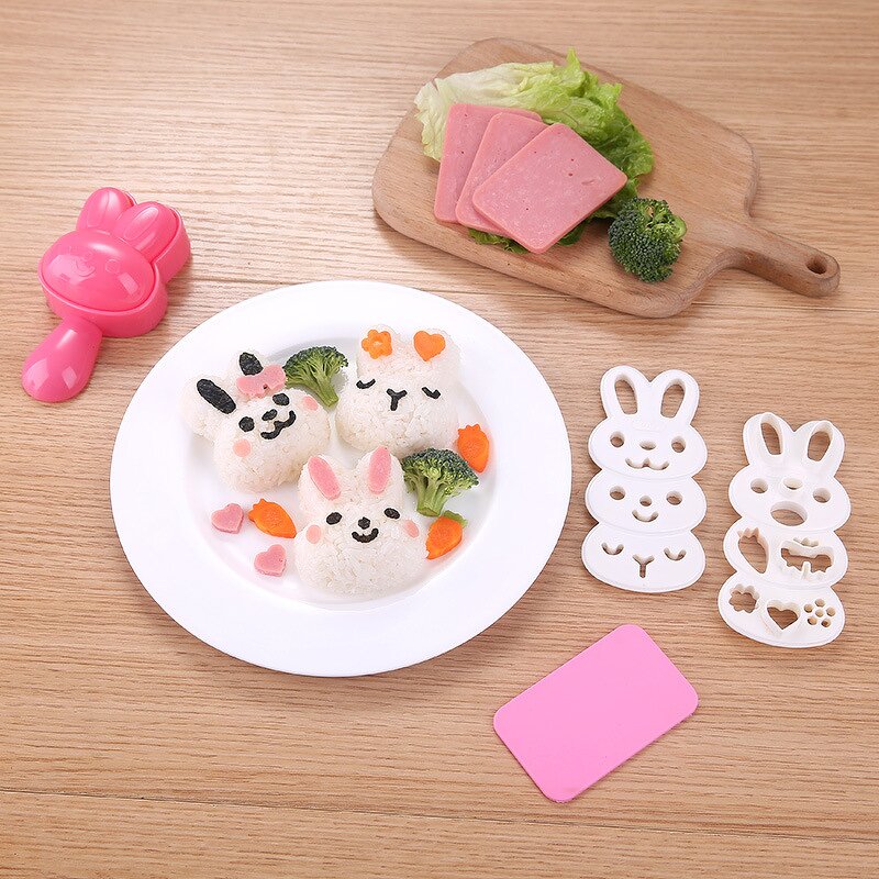 Rice Ball Mold Manufacturer - Cartoon Cute Bunny for Sushi Bento Seaweed