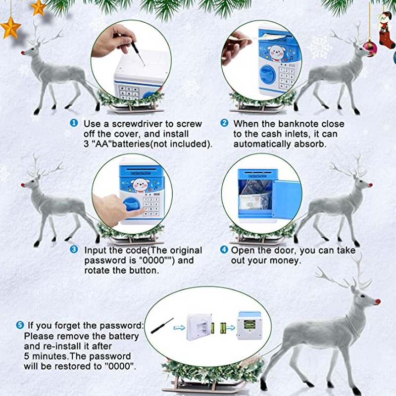 Piggy Bank Manufacturer - High Quality Big Saving Box Electronic Atm for Kids