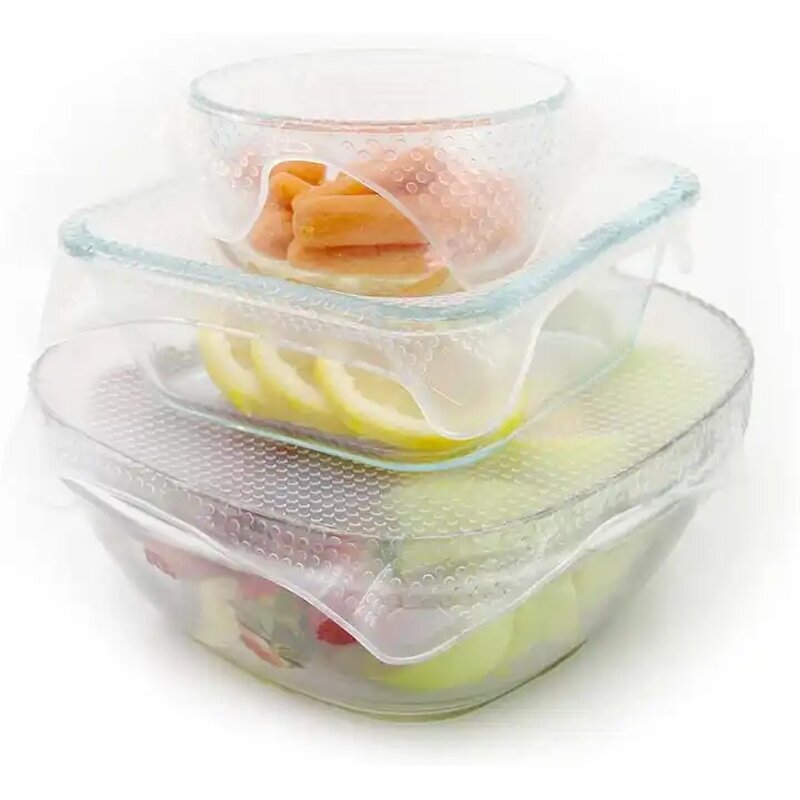 Cling Film Wrap Manufacturer - Soft Sticky Silicone Reusable Sealed Food Storage Cover