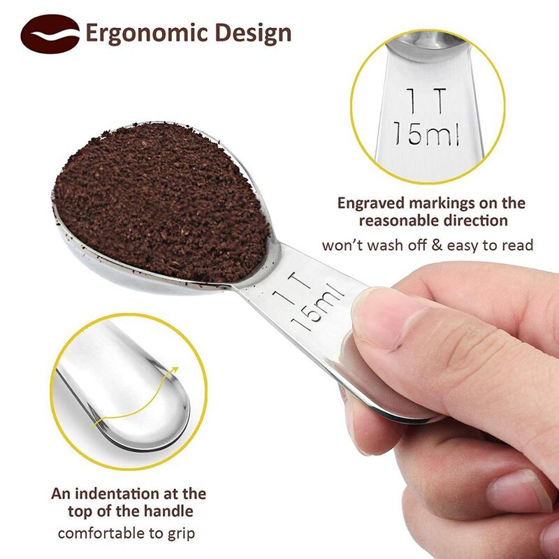 Coffee Scoop Manufacturer - Custom Logo 304 Stainless Steel Measuring Spoon