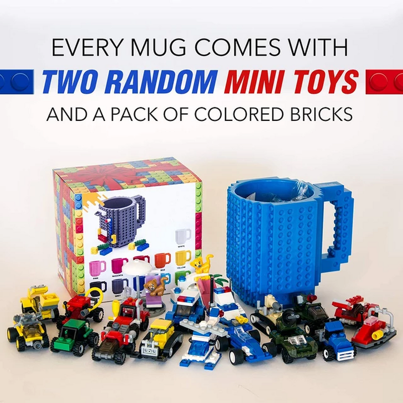 Coffee Mug Manufacturer - Wholesale Funny Building Blocks DIY Build-on Plastic for Kids Gift