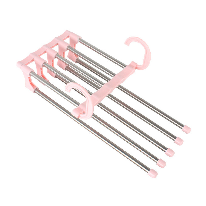 Clothes Hanger Manufacturer - Hot Sales Skirt Multi-functional 5 in 1 Trouser Storage Rack