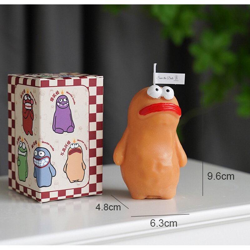 Candle Manufacturer - Little Monster Shape Creative DIY Aromatherapy with Hand Gifts