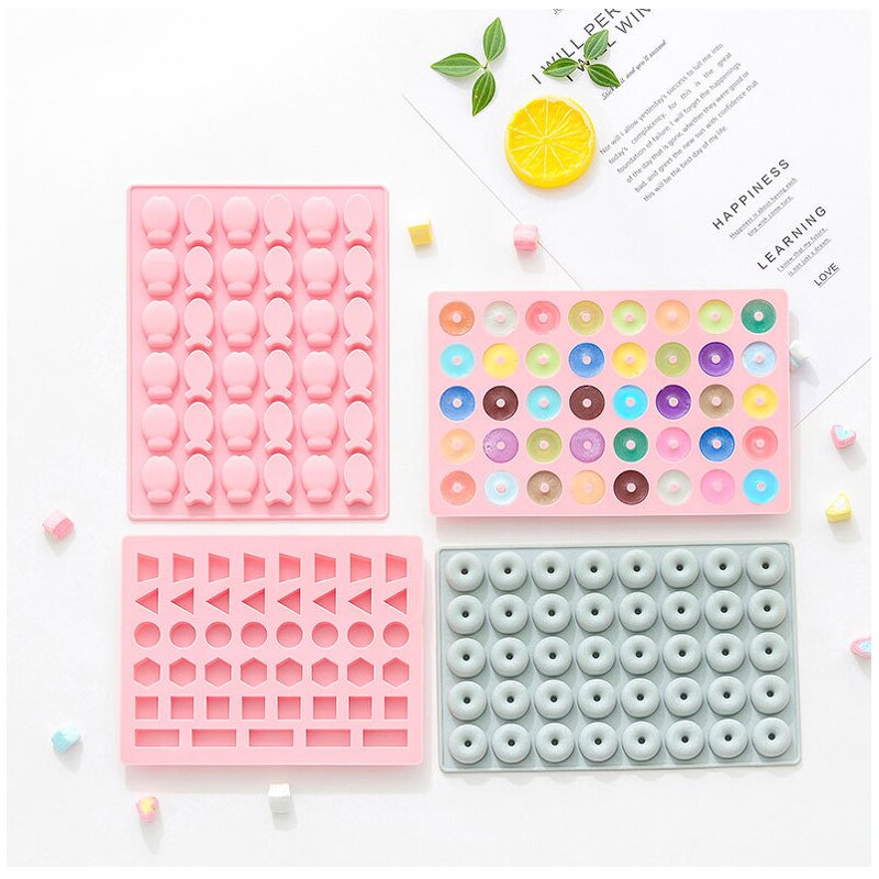 Candy Mold Manufacturer - Cute 3D Silicone Geometry Dinosaur Donut Fish for Gummy