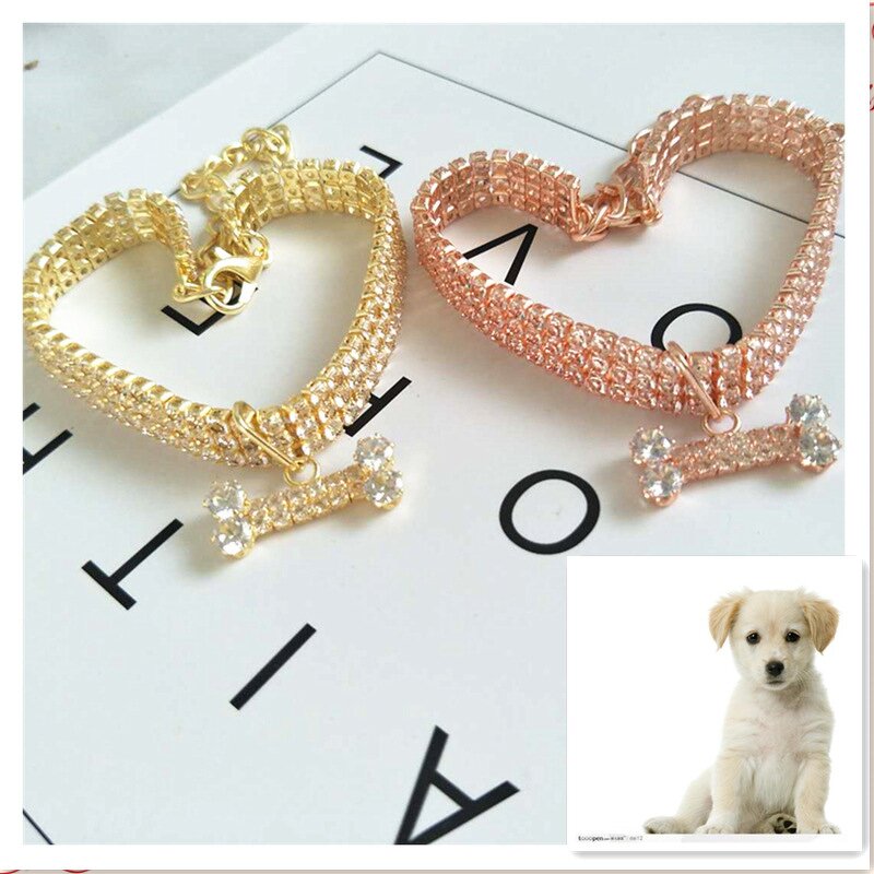 Dog Necklace Manufacturer - Custom High Quality Fashion Luxury Zircon Bone