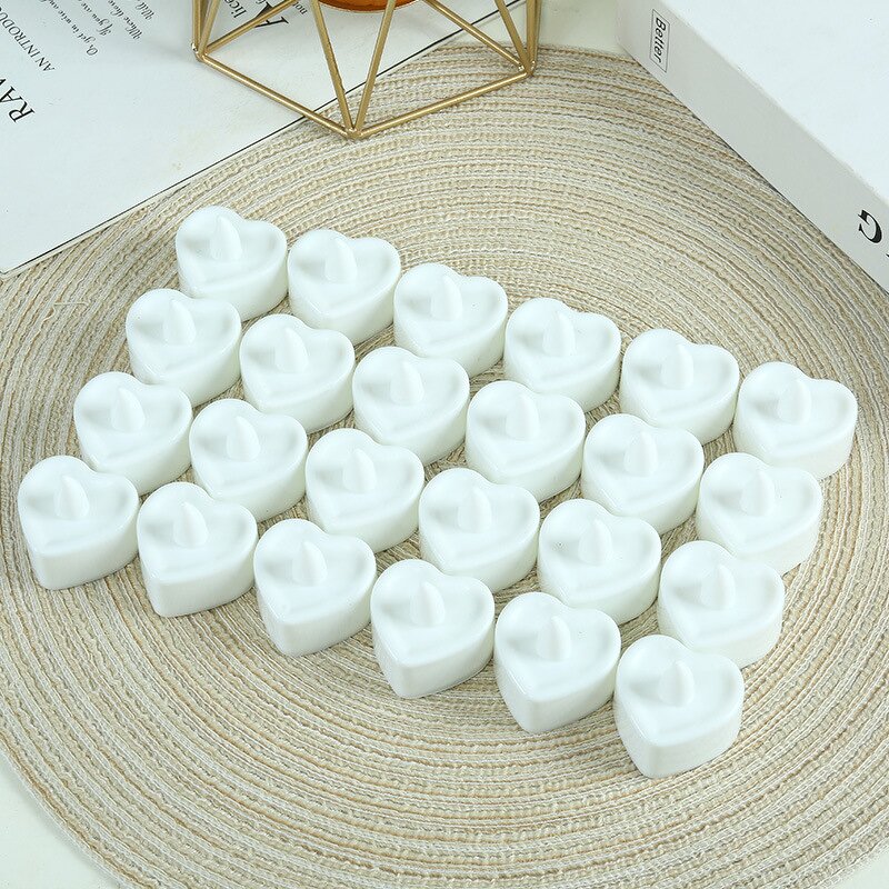 LED Candle Light Manufacturer - Colorful Flameless Heart Shaped Sweet Romantic for Party