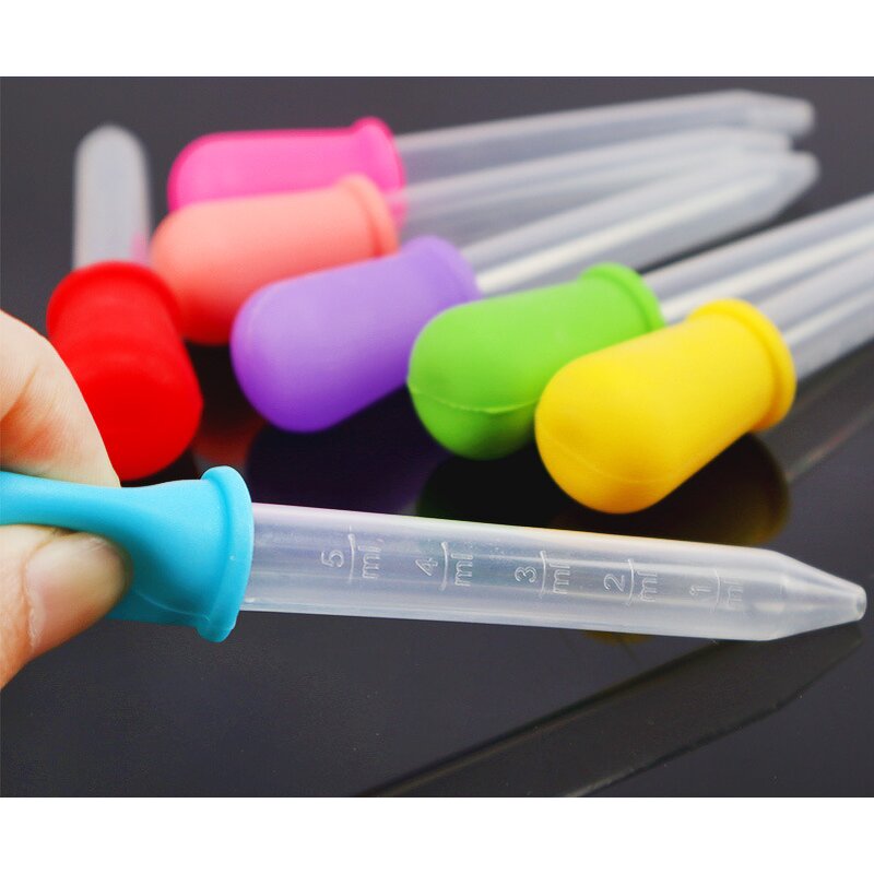 Medicine Dropper Manufacturer - Baby Liquid Droppers Silicone 5 ml Clear with Bulb Tip