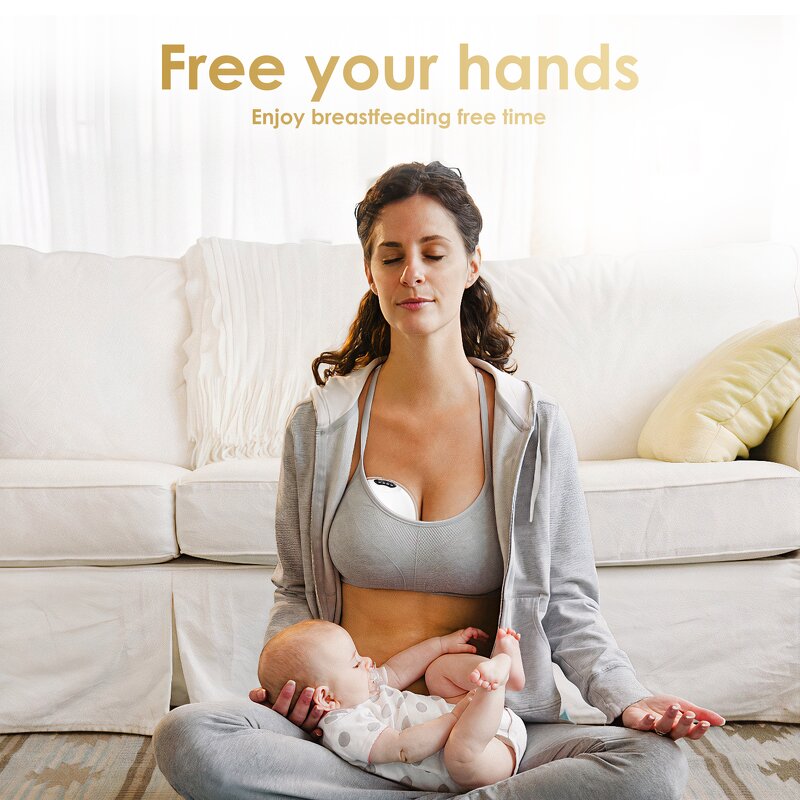 Breast Pump Manufacturer - New Arrival Portable Wireless Integrated Silicone Wearable Hands-Free