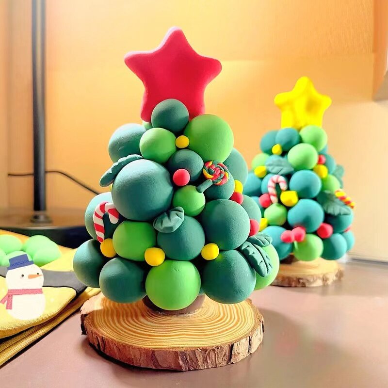 Clay Toy Set Manufacturer - Hot Sale Wholesale Educational DIY Christmas Tree Craft