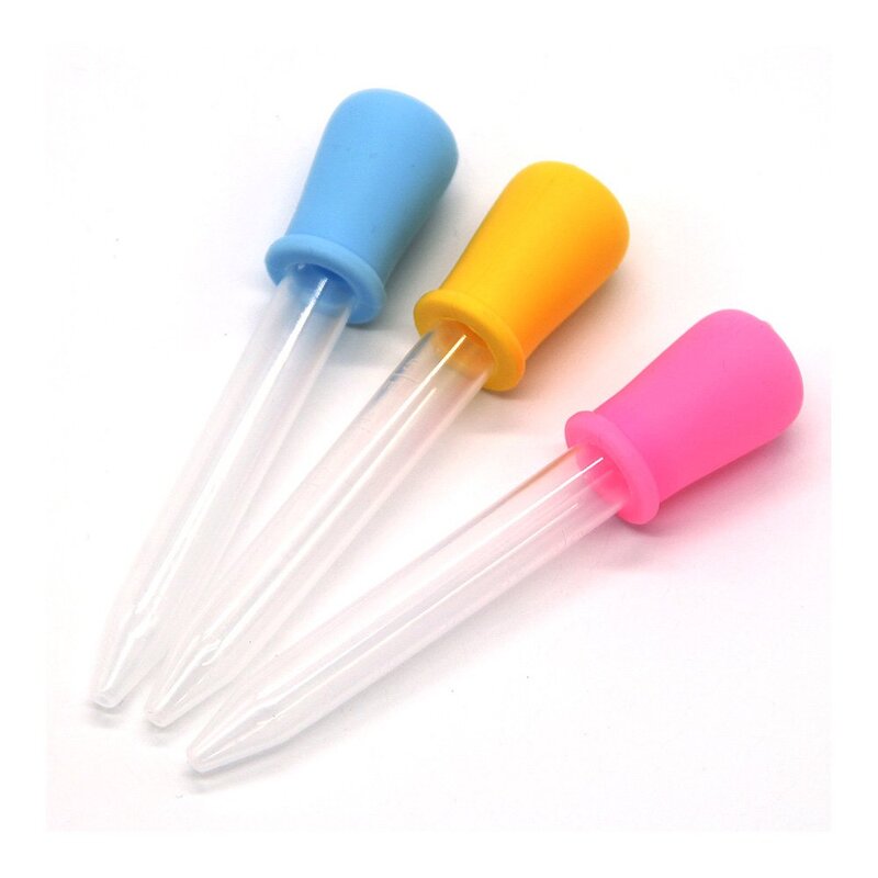 Medicine Dropper Manufacturer - Baby Liquid Droppers Silicone 5 ml Clear with Bulb Tip