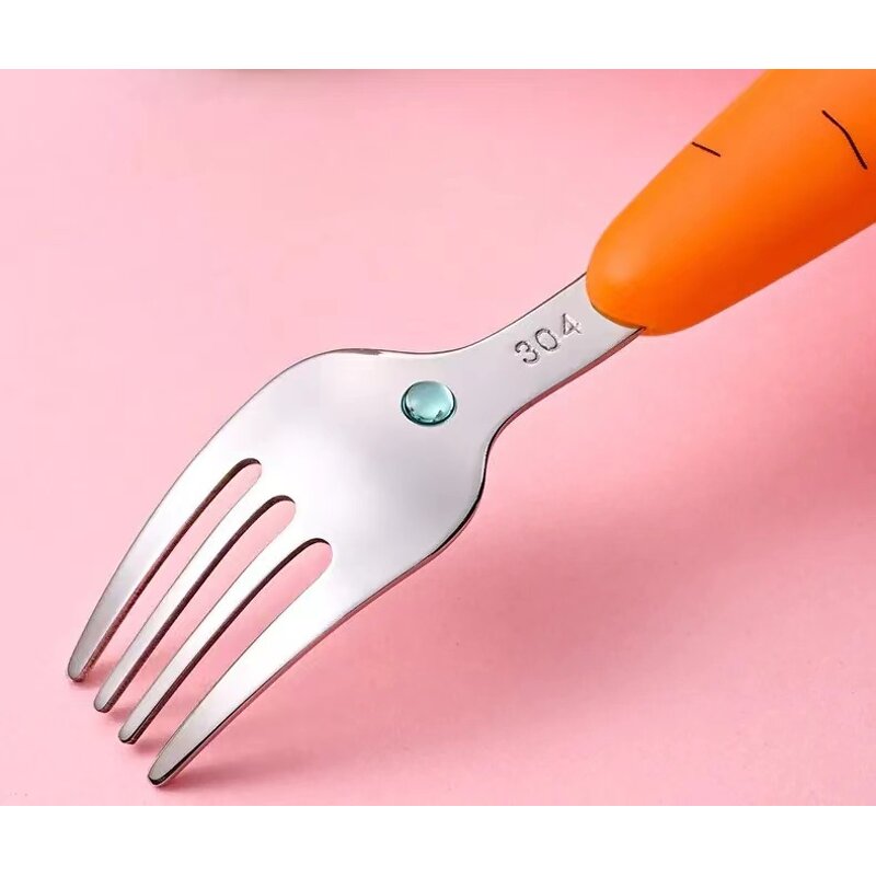 Cutlery Set Manufacturer - Baby Feeding Utensils Cartoon Fork Spoon Kid Tableware