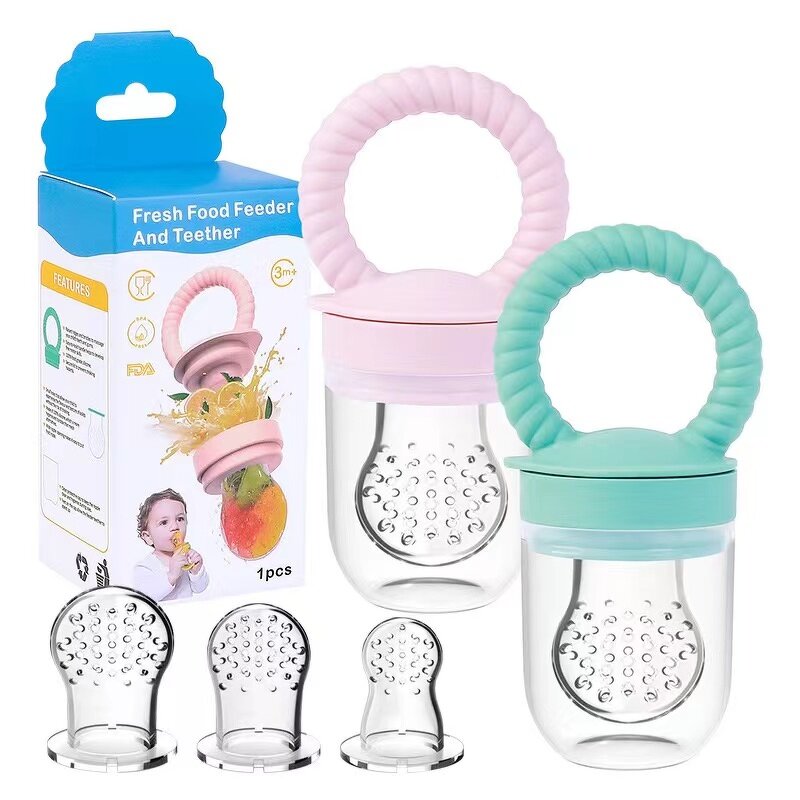 Teether Manufacturer - Bpa Free Baby Soother Soft Safe Silicone Infant Fruit Feeder