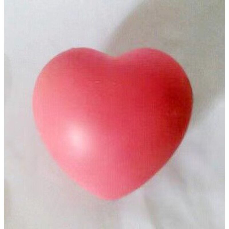 Stress Toy Manufacturer - 7cm Wholesale Customer LOGO High Resilience Foam Love Heart Shape Red