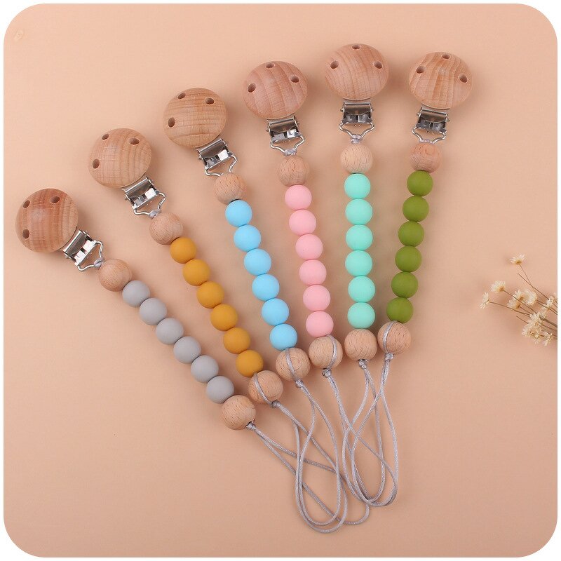 Baby Toy Set Manufacturer - New Four-Piece Silicone Food Grade Pacifier with Teething Rattle